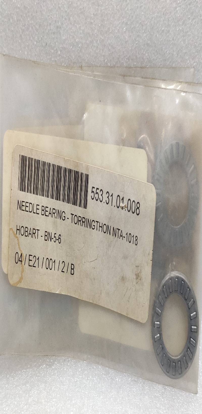 HOBART BN-5-6 NIDDLE BEARING & TORRINGTHON NTA-1018 553.31.01.008