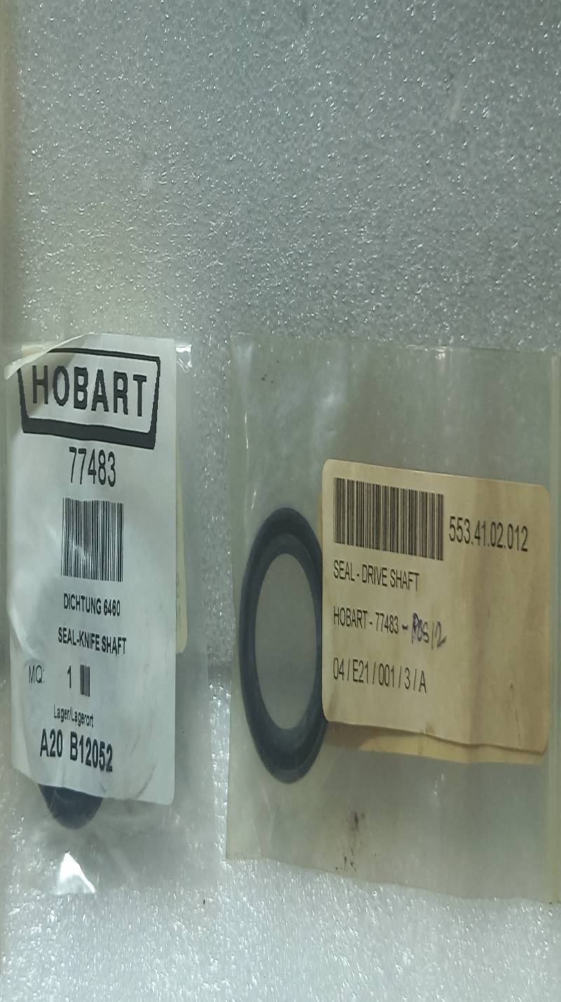Hobart 77483 Seal-Knife Shaft 2PCs In Lot 