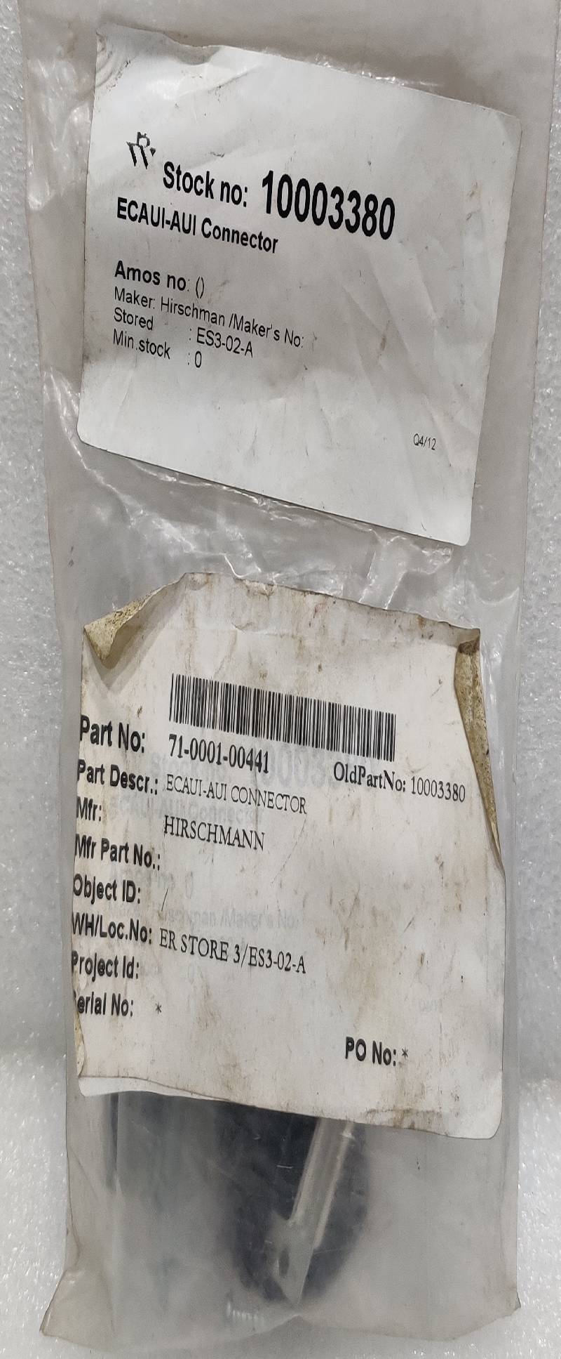 HIRSCHMAN ES3-02-A ecaui-aui-connector