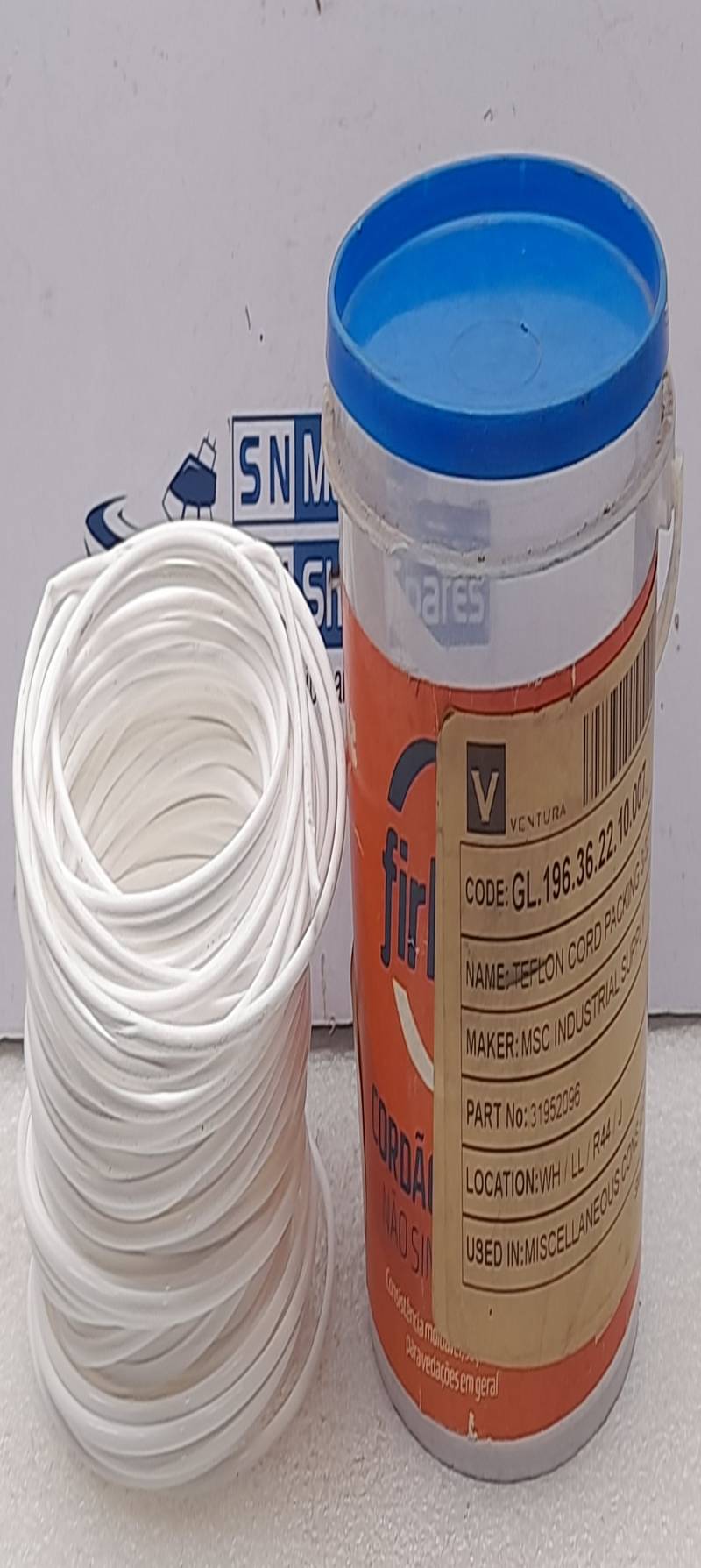 MSC Industries 31952096 Teflon Cord Packing 3/32”