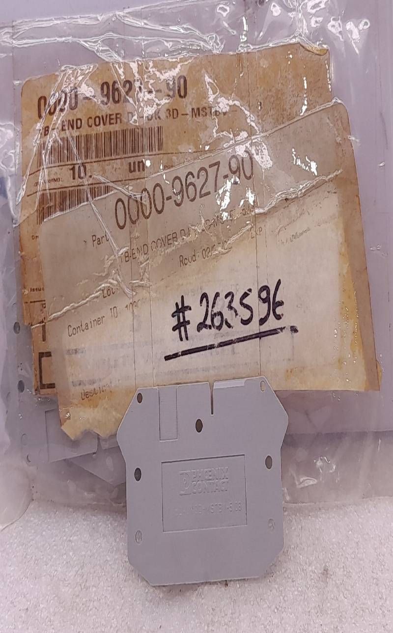 Phoenix Contact D-UK3D-MSTBV-5,08 TB-End Cover 10PCs In Lot