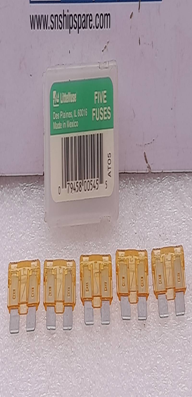 Little Fuse ATO 5 Blade Fuse Shunt 5PCs In Lot
