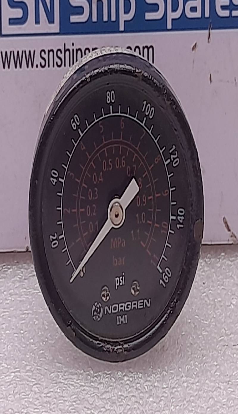 Norgren 0-1.1MPa 0-11Bar 0-160Psi Pressure Gauge 
