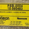 Klaxon Sonos PSB-0004 18-980483 Beacon Amber 110V 230V AC 50Hz