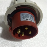 Vecas AJ-0142 Industrial Plug 16A-6H / 380-440V 3P+E / 50+60 Hz - IP67 Connector