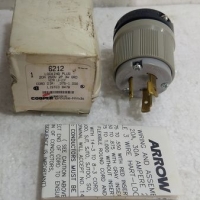 Arrow Hart 6212 Locking Plug 20A 250V 2P 3W GRD Nema L6-20P