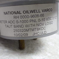 NOV RH 0000-9606-66 0-1000 ADC Ammeter