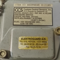 CCS 604GZ1-7011 4,152,559 Pressure Switch