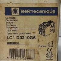 Telemecanique LC1 D3210G6 Contactor 120V 60Hz