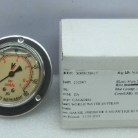 Valley Instruments GALK0464 Liquid Filled Pressure Gauge 0-160Psi World Water System